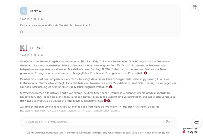 Behrs Beispielfrage - 1