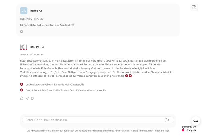 Behrs Beispielfrage - 2-1