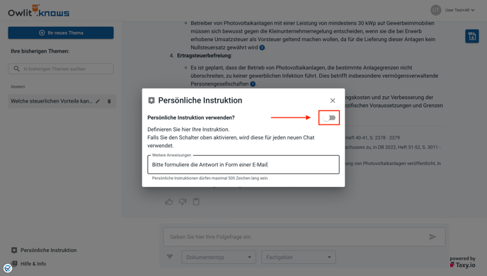 Persönliche Instruktionen 3-1