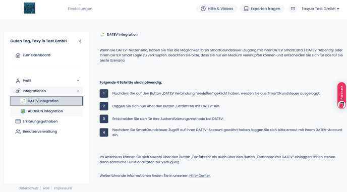 SmartGrundsteuer - DATEV Integration 2