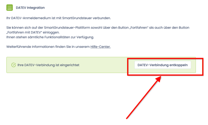 SmartGrundsteuer - DATEV Verbindung entkoppeln-1